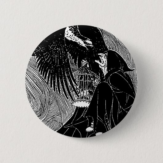 私は3人の魔法使いボタンを見ました 缶バッジ (正面)