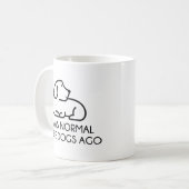 私は3年前は普通の犬だった コーヒーマグカップ (正面左)