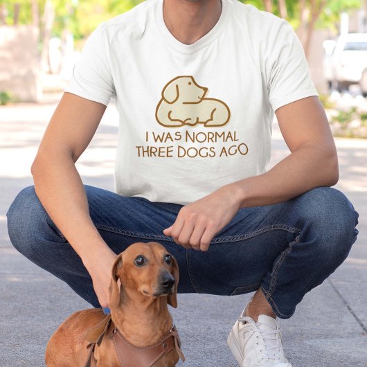 私は3年前は普通の犬だった Tシャツ