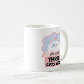 私は3年前は普通の猫だった コーヒーマグカップ (正面右)