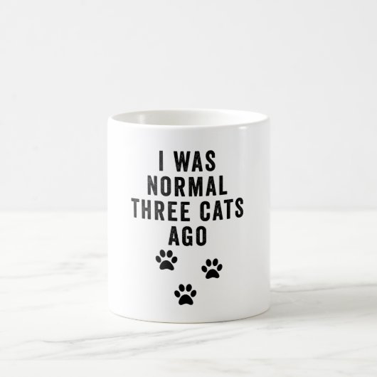 私は3年前は普通の猫だった コーヒーマグカップ (中央)