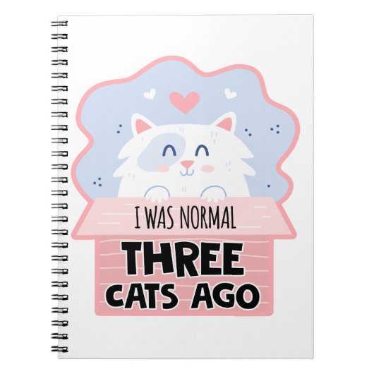 私は3年前は普通の猫だった ノートブック (正面)