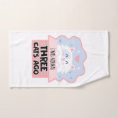 私は3年前は普通の猫だった バスタオルセット (ハンドタオル)