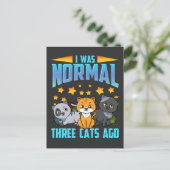 私は3年前は普通の猫だった ポストカード (スタンド正面)