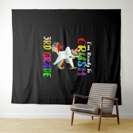 私は3年生のダービングを粉砕する準備ができている タペストリー (インサイチュ(横))