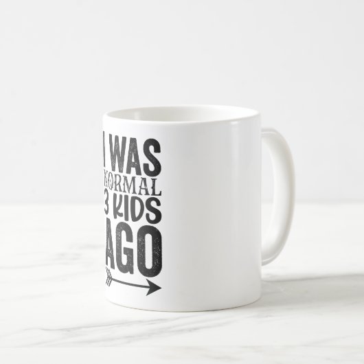 私は3日前は普通の子供だった コーヒーマグカップ (正面右)