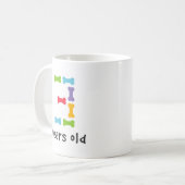 私は3歳です コーヒーマグカップ (正面左)