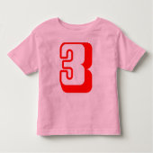 私は3歳です! Tシャツ (正面)