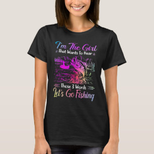 私は3語のFisのハートしたい女の子だ Tシャツ