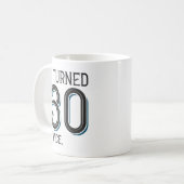 私は30を2回回した コーヒーマグカップ (正面左)