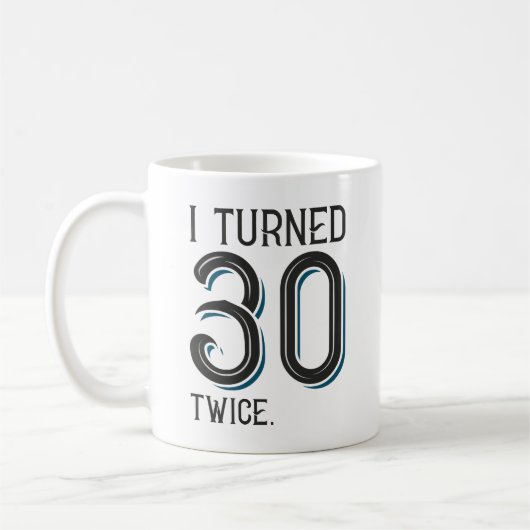 私は30を2回回した コーヒーマグカップ (左)