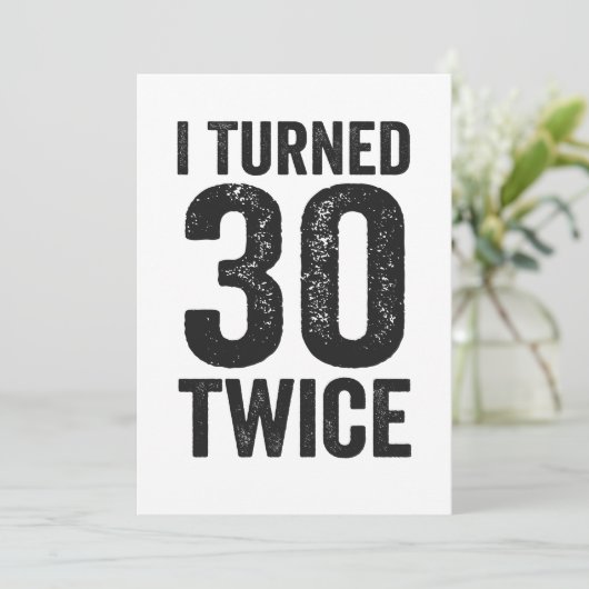 私は30倍の誕生日ギフトおもしろいを回した 招待状 (スタンド正面)