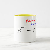 私は30才ではないです! 私はほぼ30才だけ…です ツートーンマグカップ (中央)