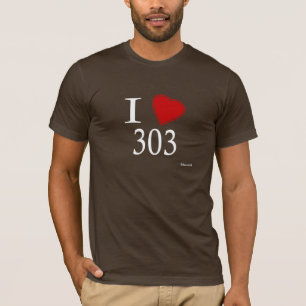 私は303デンバーを愛します Tシャツ