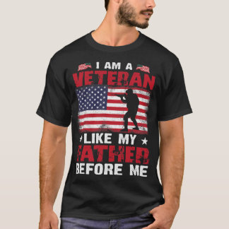 私は306年以前の父のような退役軍人である Tシャツ