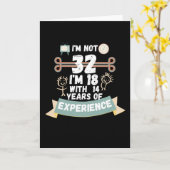 私は32歳じゃない、18歳で14年の経験があるのよ - フォー32 カード (黄色い花)