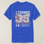 私は35回70おもしろい歳の70誕生日になった Tシャツ (デザイン正面)
