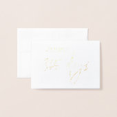 私は356周年であなたを愛し日した 箔カード (封筒付き正面)