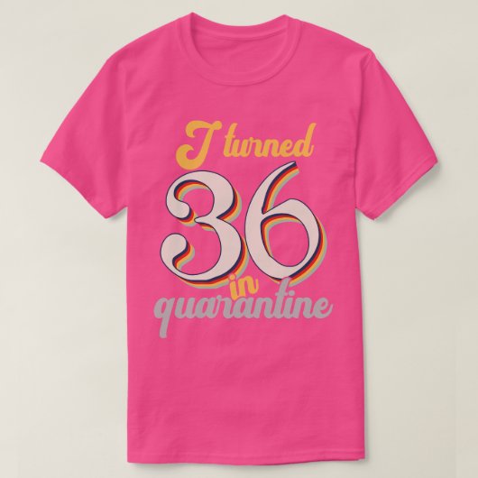 私は36誕生日に転向した Tシャツ (デザイン正面)