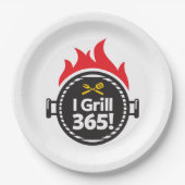 私は365を焼きます! ペーパープレート (正面)