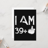 私は39プラス1誕生日Tシャツ カード (正面/裏面インサイチュ)