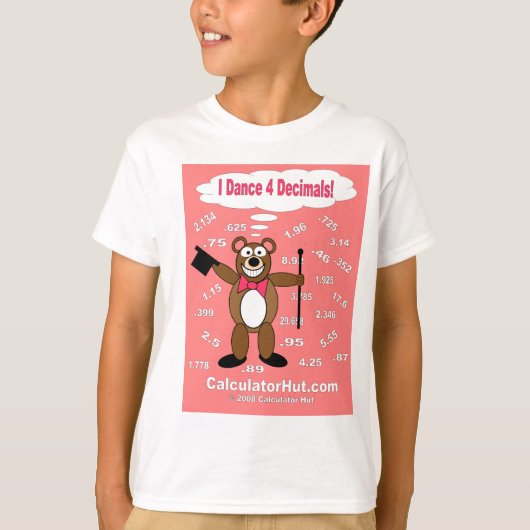 私は4つの小数のTシャツを踊ります Tシャツ (正面)
