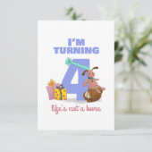 私は4人のハッピーバースデーの子供カードを回しています 出欠カード (スタンド正面)