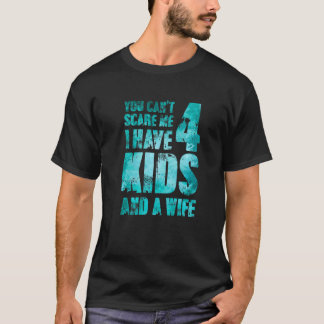 私は4人の子供と妻のポップ男性の愛するヒーローパー Tシャツ