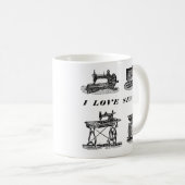 私は4台の裁縫裁縫機とのヴィンテージが大好き コーヒーマグカップ (正面右)