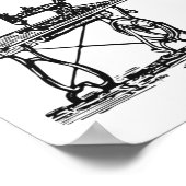 私は4台の裁縫裁縫機とのヴィンテージが大好き ポスター (角)