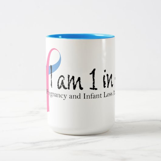 私は4妊娠および乳児の損失の認識度の1才です ツートーンマグカップ
