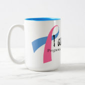 私は4妊娠および乳児の損失の認識度の1才です ツートーンマグカップ (左)