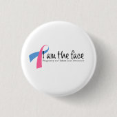 私は4妊娠および乳児の損失の認識度の1才です 缶バッジ (正面)