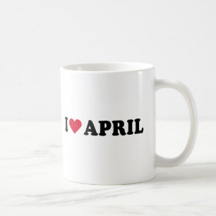 私は4月を愛します コーヒーマグカップ