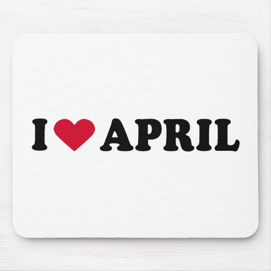 私は4月を愛します マウスパッド (正面)
