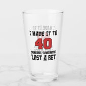 私は40人に賭けグラス失ったを作ったおもしろい タンブラーグラス