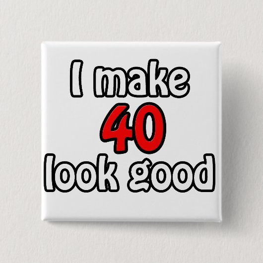 私は40人を良く見せる 缶バッジ (正面)