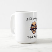 私は40年もかけて良く見えたおもしろい コーヒーマグカップ (正面左)