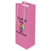 私は40年もかけて良く見えた ワインギフトバッグ (正面アングル)