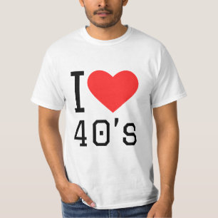 私は40年代が大好き Tシャツ