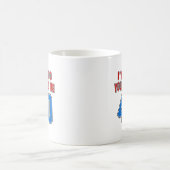 私は40才であるには余りにも若いです コーヒーマグカップ (中央)