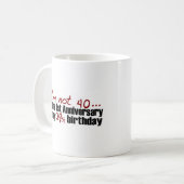 私は40才ではないです コーヒーマグカップ (正面左)