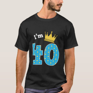 私は40歳の誕生日かわいいキングテーマ40歳Bダ Tシャツ
