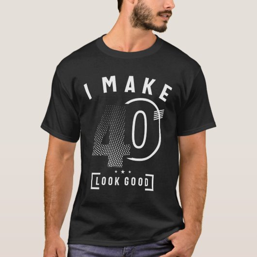 私は40誕生日40歳になる Tシャツ (正面)