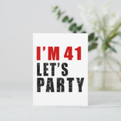 私は41レッツパーティー インビテーションポストカード (スタンド正面)