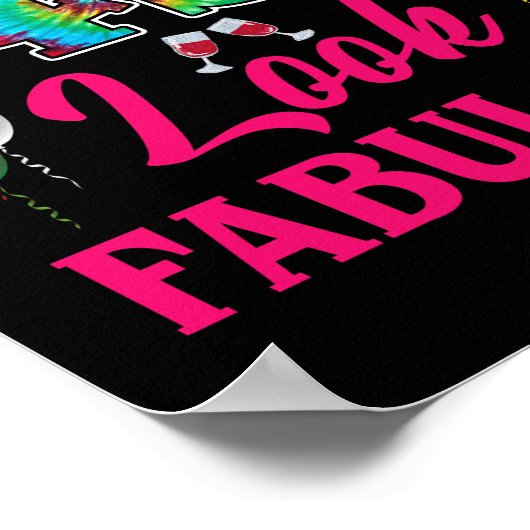 私は45見て素晴らしい45誕生日 ポスター (角)