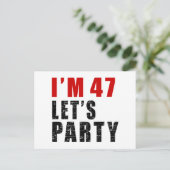 私は47レッツパーティー インビテーションポストカード (スタンド正面)
