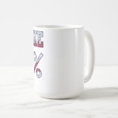 私は47%%のコーヒー茶マグです コーヒーマグカップ (正面右)