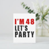 私は48レッツパーティー インビテーションポストカード (スタンド正面)