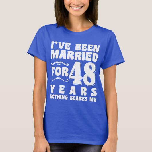 私は48年のマ結婚したッチングカップルを過ごした Tシャツ (正面)